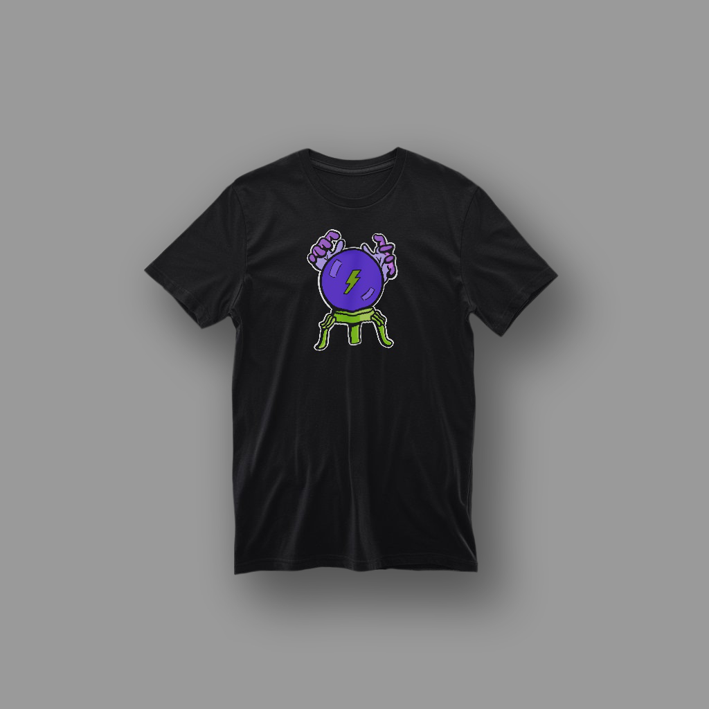 Playera con diseño de bola de cristal