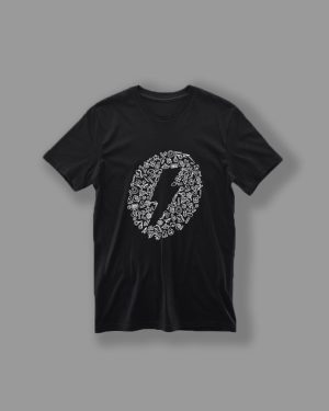 Playera de estampado de un trueno con dibujos de juguetes y un trueno