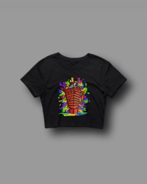 Ombliguera con estampado de licuachela